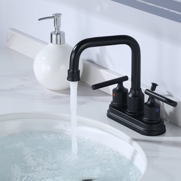WOWOW Centerset Bathroom Faucet with Drain Assembly & Reviews Wayfair